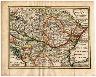 Antique Map-KINGDOM OF HUNGARY-de Missy-de Leth-1749
