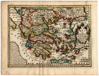 Antique Map-GREECE-EUROPEAN TURKEY-de Missy-de Leth-1749