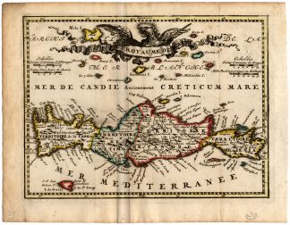Antique Map-KINGDOM OF CANDIA-CRETE-de Missy-de Leth-1749