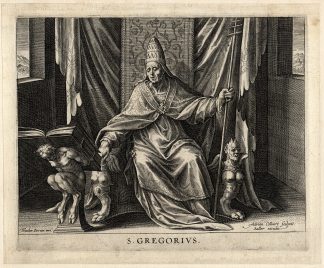 Antique Master Print-GREGORIUS-POPE-Collaert-Bernar-ca. 1590