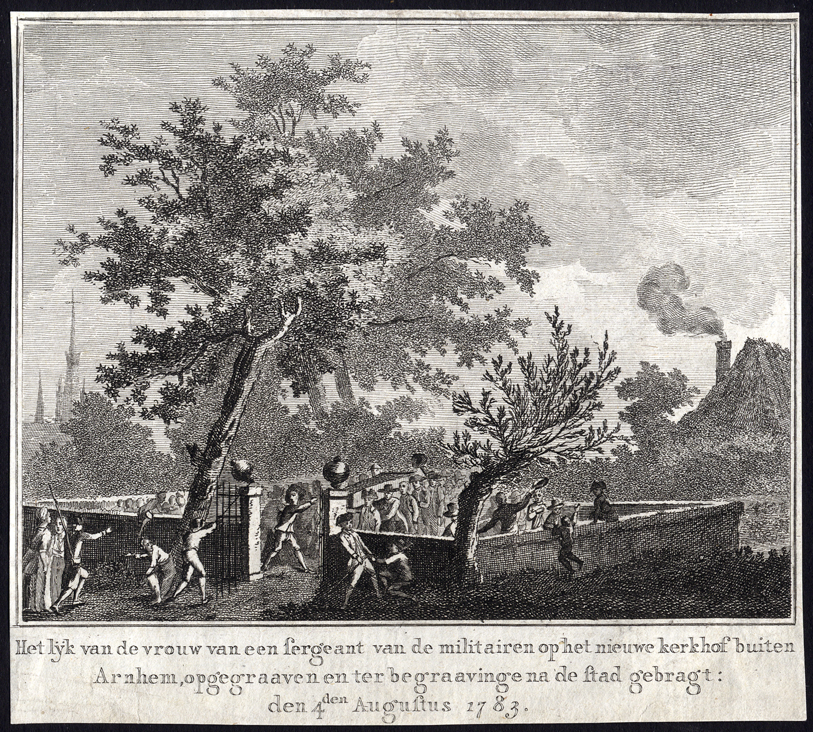 , Antique Master Print-CORPSE-CASKET-DUG UP-ARNHEM-Kok-Sallieth-1783, Pictura Antique Prints