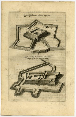 Antique Print-OOSTERHOUT-BAVEL-FORT-FORTIFICATION-Herman Hugo-1629
