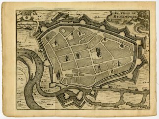 Antique Print-ROERMOND-LIMBURG-MAAS-PLAN-Harrewijn-1720