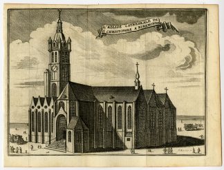 Antique Print-ST. CHRISTOPHER'S-CATHEDRAL-ROERMOND-Harrewijn-1720