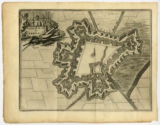Antique Print-BREDA-ONZE LIEVE VROUWKERK-PLAN-Harrewijn-1720