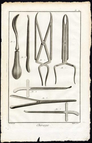 Antique Print-SURGERY-MEDICAL INSTRUMENTS-WAIST-Diderot-Defehrt-1751