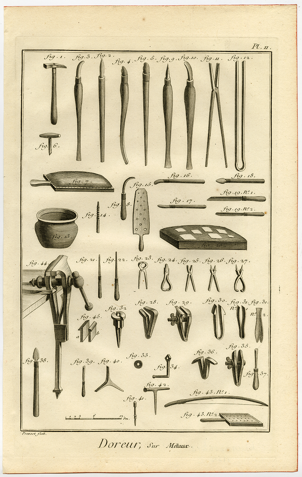 Bb010206b 3 416x656 5 Antique Prints-GILDING-GOLD-WOOD-LEATHER-METAL-Diderot-Prevost-1751 - Image 2