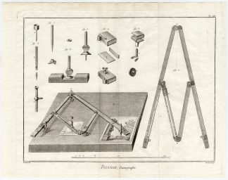 Antique Print-ART-PANTOGRAPH-DRAWING INSTRUMENT-Diderot-Prevost-1751