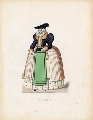 Antique Print-WOMENS DRESS-ALSACE-FRANCE-Duplessis-1867