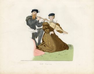 Antique Print-MUSIC-FLUTE-VIOLIN-ENGLAND-Duplessis-1867