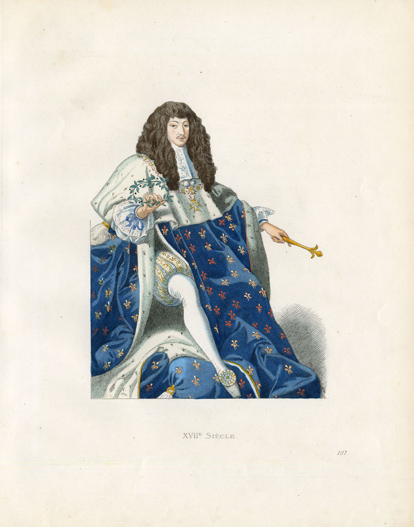 , Antique Print-YOUNG LOUIS XIV-FRANCE-Duplessis-1867, Pictura Antique Prints