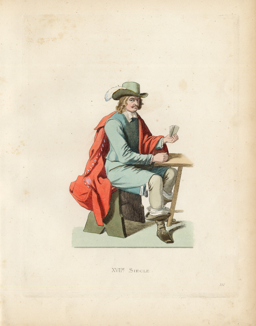 , Antique Print-OFFICER-CARDS-NETHERLANDS-Duplessis-1867, Pictura Antique Prints