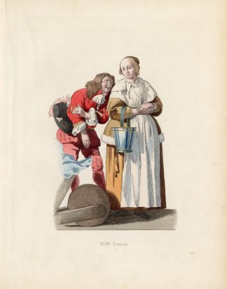 Antique Print-WOMAN-PAGE-NETHERLANDS-Duplessis-1867