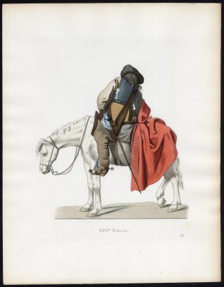 Antique Print-CAVALRY-HORSEMAN-FRANCE-Duplessis-1867
