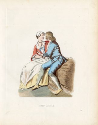 Antique Print-COUNTRY-BOY-GIRL-FRANCE-Duplessis-1867