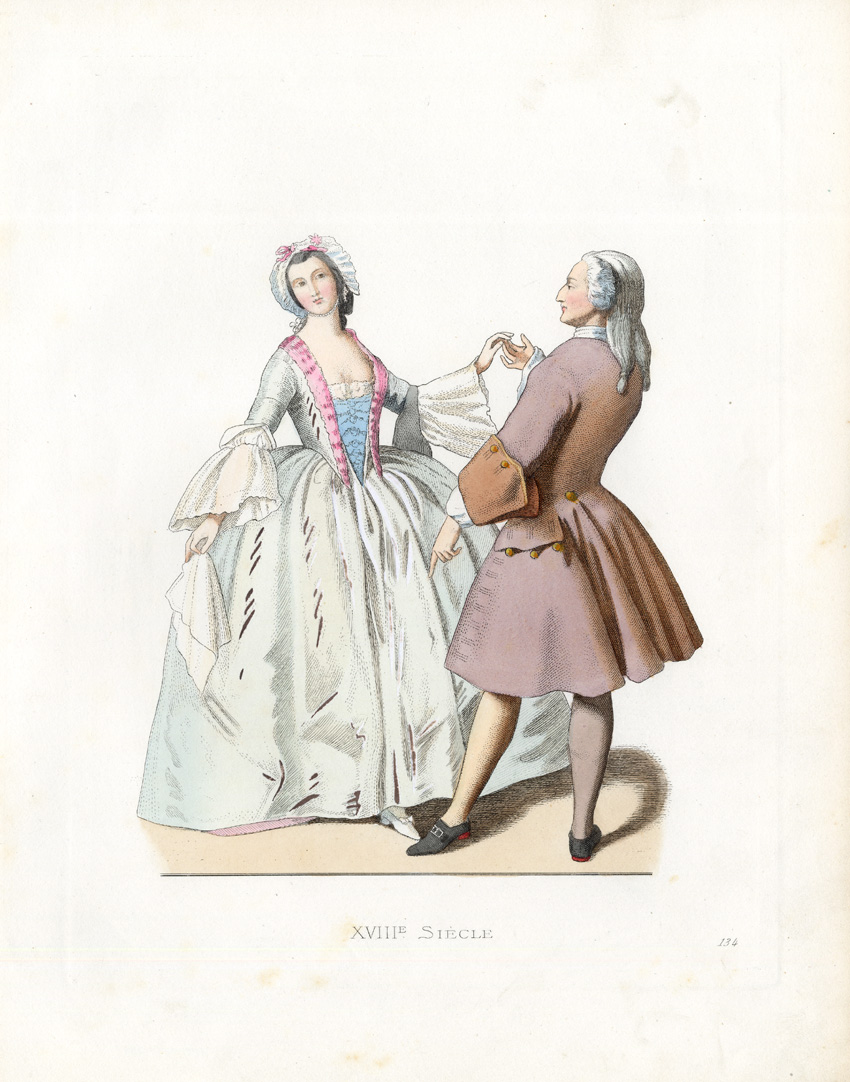 , Antique Print-DANCER-VENETIAN-ITALY-Duplessis-1867, Pictura Antique Prints