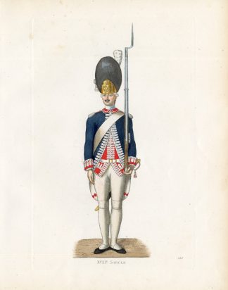 Antique Print-FRENCH GARDE-MUSKET-FRANCE-Duplessis-1867