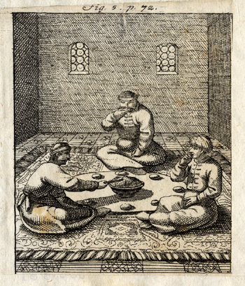 Bb01563 Antique Print-TURKEY-WEDDING-FOOD-COSTUME-Calvor-1705
