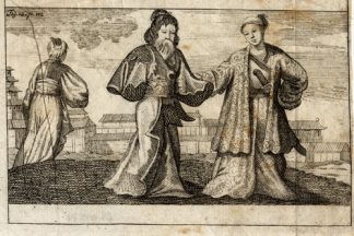 Antique Print-JAPAN-COSTUME-ASIA-SWORD-Calvor-1705