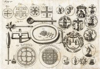 Antique Print-RELIGION-CHRISTIANS-JESUS-Calvor-1705