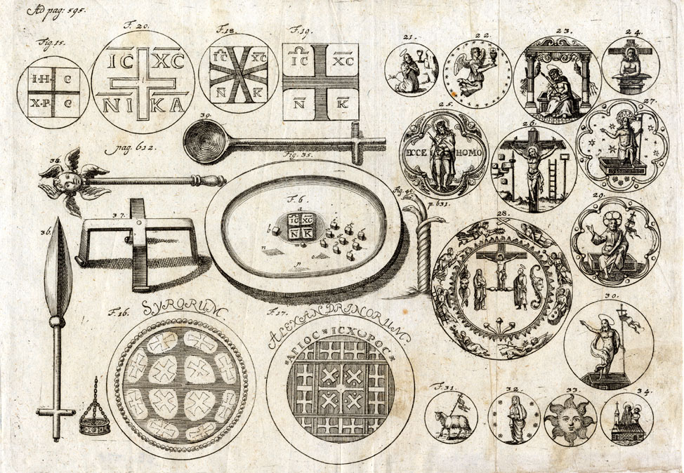 , Antique Print-RELIGION-CHRISTIANS-JESUS-Calvor-1705, Pictura Antique Prints
