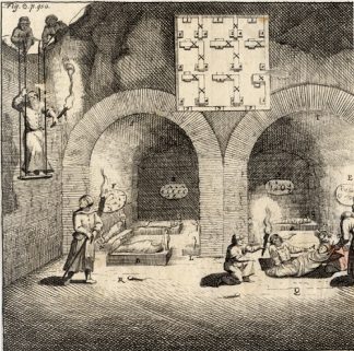 Antique Print-EGYPT-MUMMIES-RELIGION-Calvor-1705