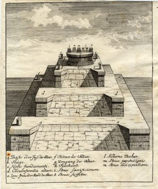 Antique Print-JERUSALEM-SOLOMON-ISRAEL-Calvor-1705