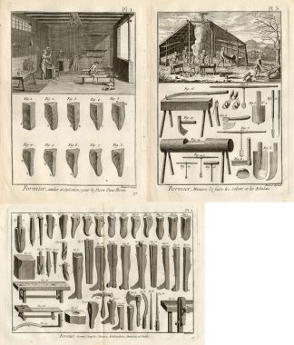 3 Antique Prints-FORM MAKER-PROTHESE-Panckoucke-1784