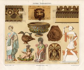 Antique Prints-TERRRACOTTA-GREECE-ITALY-Meyers-1895