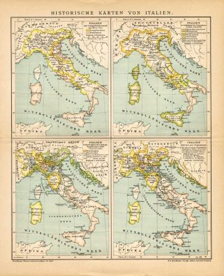 Antique Map-ITALY-EUROPE-HISTORY-Meyers-1895