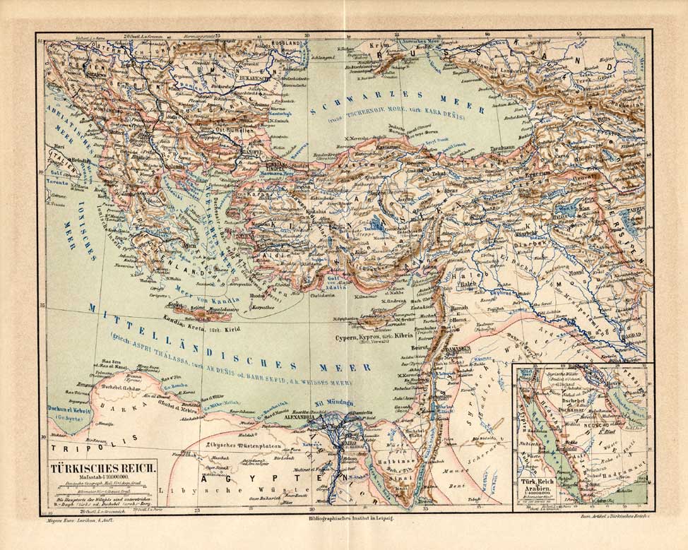 Bb06246 416x333 Antique Map-TURKEY-EMPIRE-GREECE-Meyers-1895