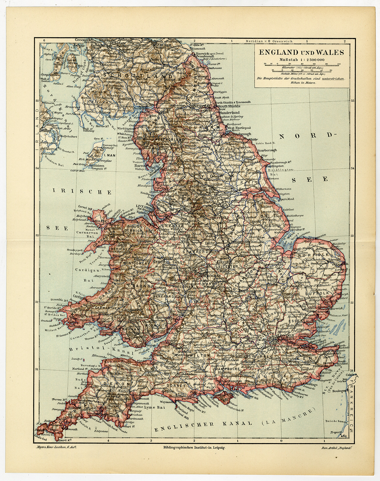 Bb06274 2 416x527 Antique Map-GREAT BRITAIN-ENGLAND-WALES-Meyers-1895