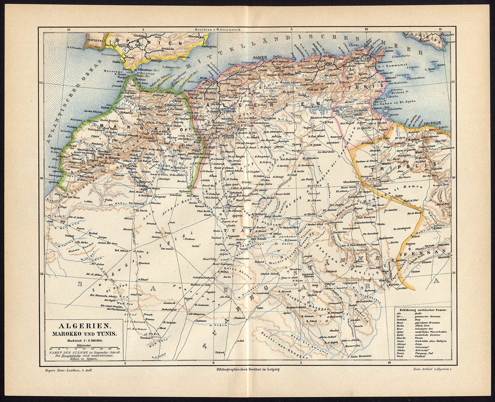 Bb06400 2 416x338 Antique Map-MOROCCO-ALGERIA-TUNESIA-AFRICA-Meyers-1895