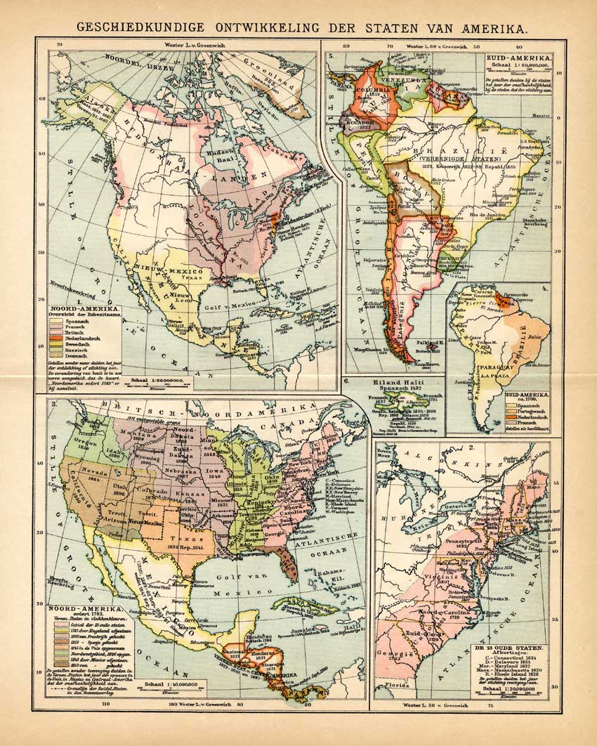 , Antique Map-USA-SOUTH AMERICA-VIRGINIA-Meyers-1895, Pictura Antique Prints
