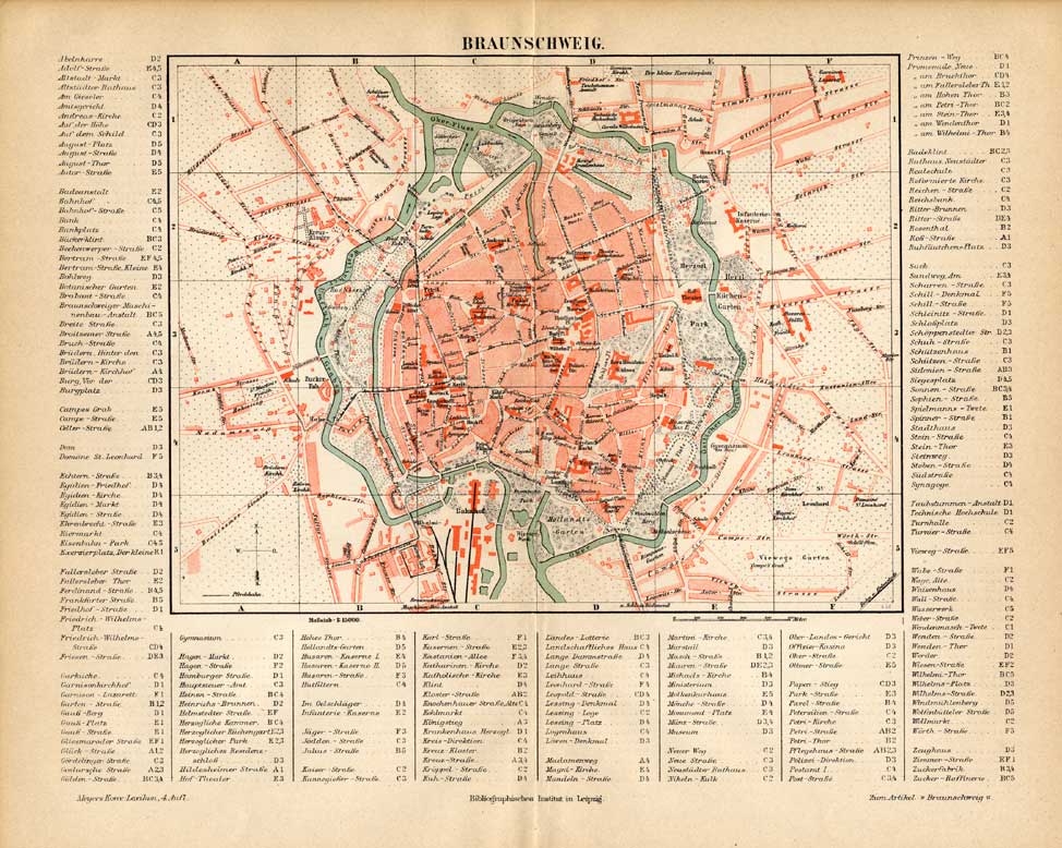Bb06718 416x332 Antique Map-BRAUNSCHWEIG-GERMANY-REGION-Meyers-1895