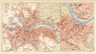Antique Map-DRESDEN-CITY-REGION-GERMANY-Meyers-1895