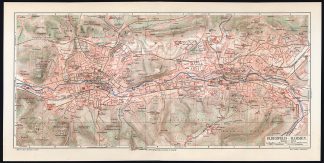 Antique Map-ELBERFELD-WUPPERTAL-GERMANY-Meyers-1902