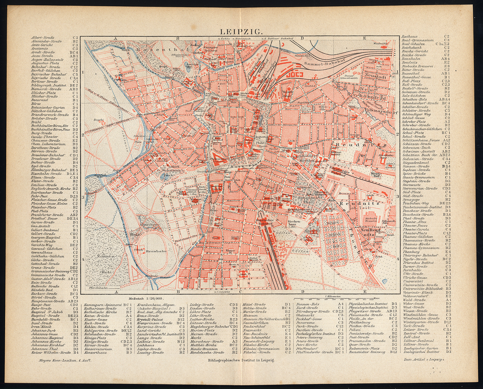 Bb06796 2 416x335 Antique Map-LEIPZIG-GERMANY-Meyers-1885