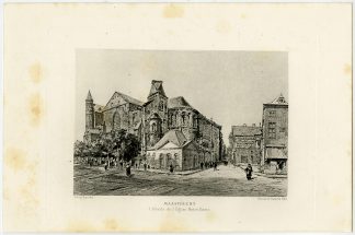 Antique Print-MAASTRICHT-CHURCH-NETHERLANDS-Havard-1882