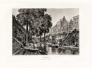 Antique Print-UTRECHT-NIEUWEGRACHT-NETHERLANDS-Havard-Lalanne-1882
