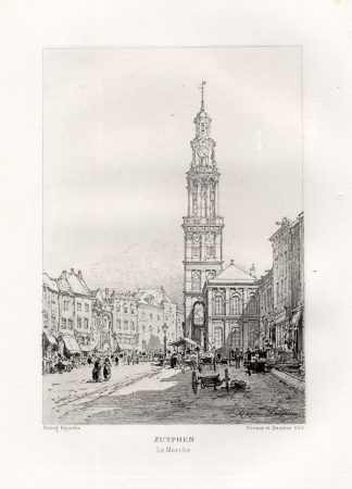 Antique Print-ZUTPHEN-NETHERLANDS-Havard-Lalanne-1882