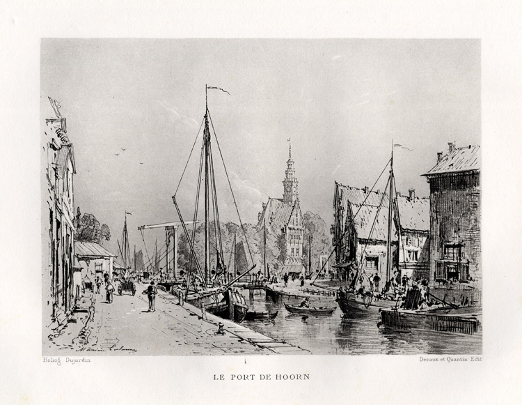 , Antique Print-HOORN-NETHERLANDS-Havard-Lalanne-1882, Pictura Antique Prints