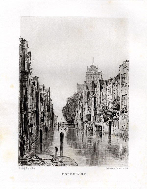 , Antique Print-DORDRECHT-NETHERLANDS-Havard-Lalanne-1882, Pictura Antique Prints
