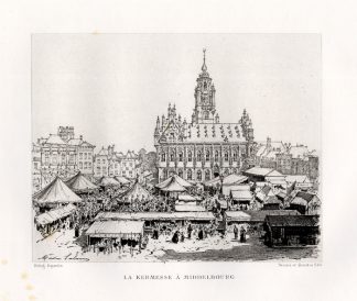 Antique Print-MIDDELBURG-FAIR-NETHERLANDS-Havard-1882