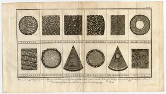 Antique Botanical Print-WOOD-REED-CROSS SECTION-Martinet-1779