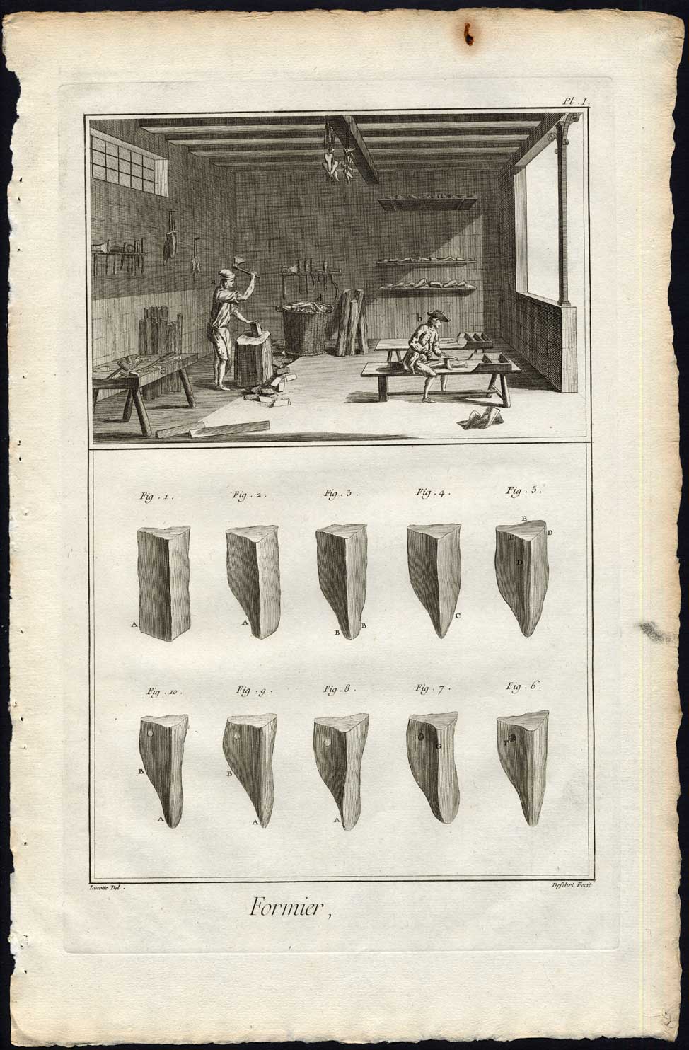 Bb09126 416x634 4 Antique Prints-FORMIER-FORM MAKER-TOOLS-SHOES-Diderot-Defehrt-1751