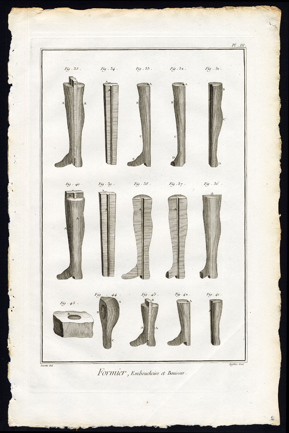 Bb09126a 416x622 4 Antique Prints-FORMIER-FORM MAKER-TOOLS-SHOES-Diderot-Defehrt-1751 - Image 2