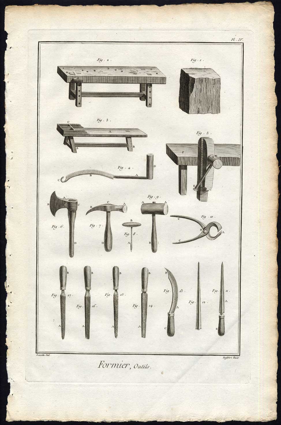 Bb09127 416x629 4 Antique Prints-FORMIER-FORM MAKER-TOOLS-SHOES-Diderot-Defehrt-1751 - Image 4