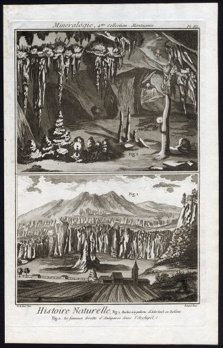 Antique Print-ROCK-MINERALOGY-ADERBACH-BOHEMIA-ANTIPAROS-GREECE-Diderot-1751