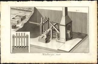 Antique Print-METALLURGY-LEAD FOUNDRY-METAL-INDUSTRY-Diderot-Benard-1751